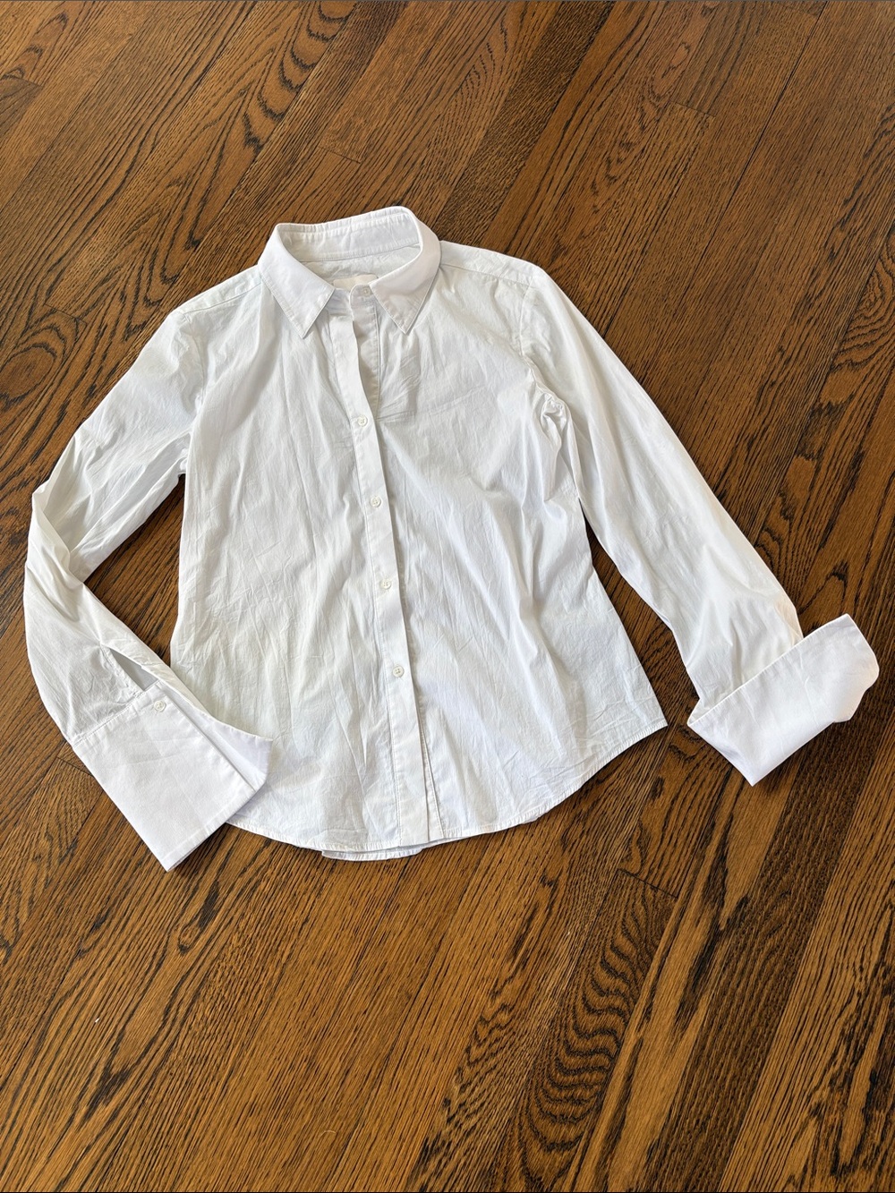 TWP Classic White Button-Down fitted Shirt, M